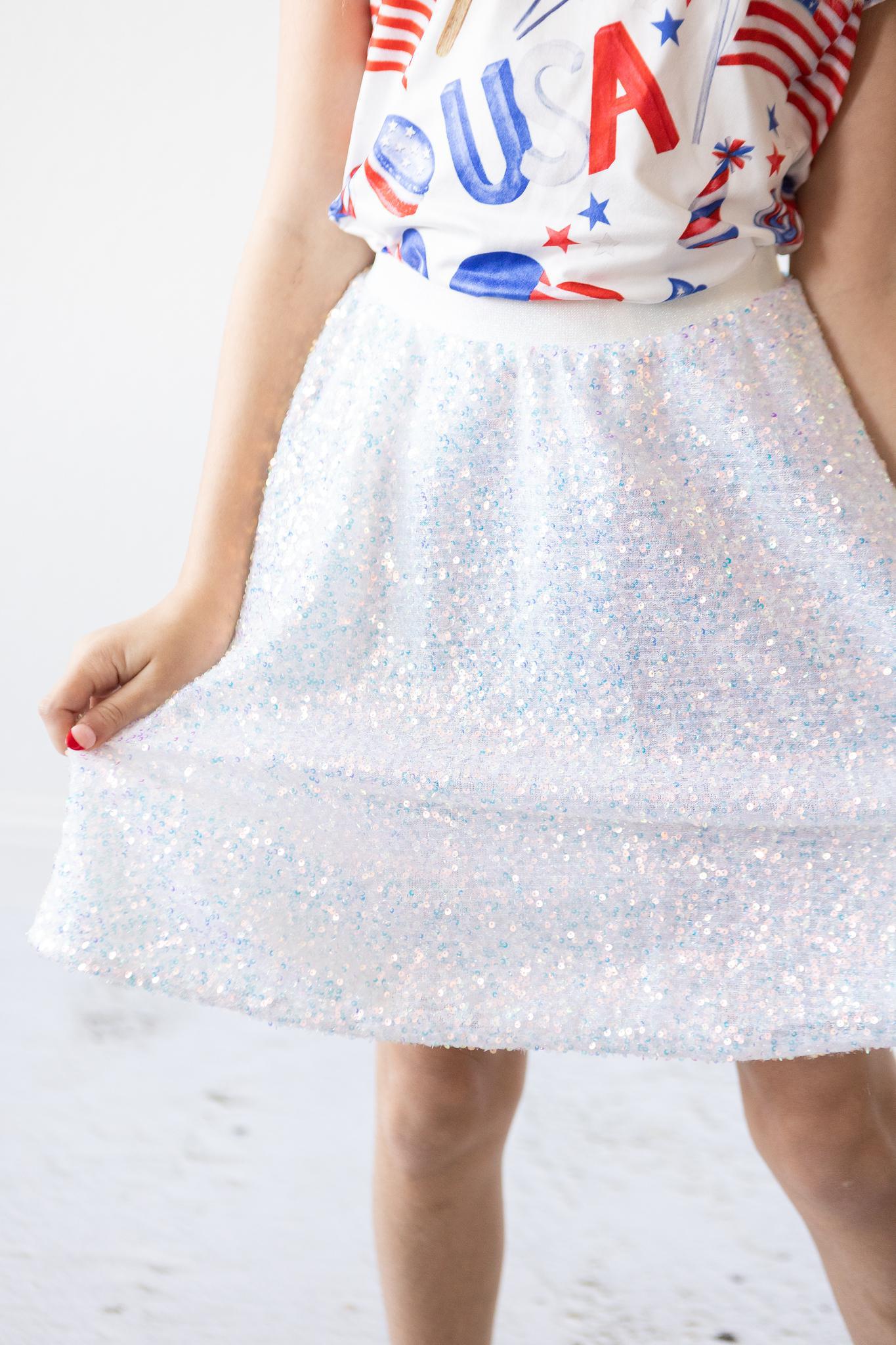 Sequin Twirl Skirt