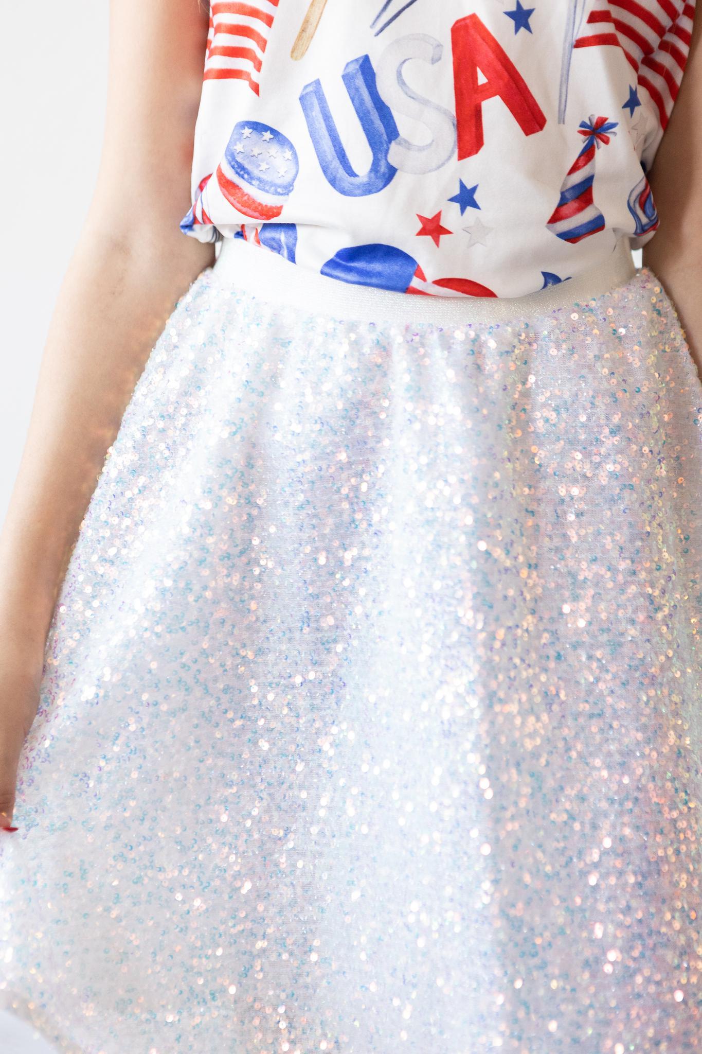 Sequin Twirl Skirt
