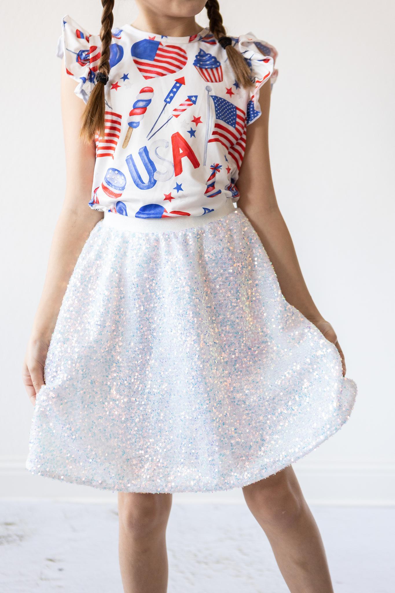 Sequin Twirl Skirt