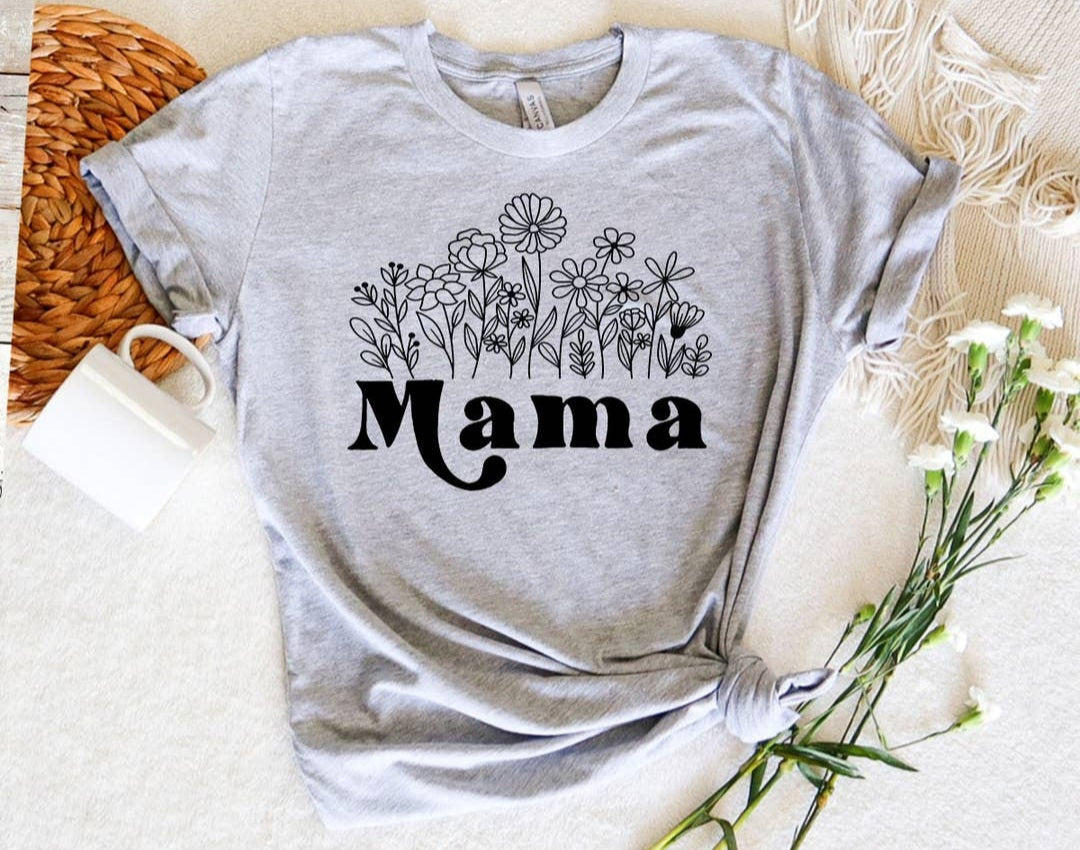 "Mama" Grey Tee