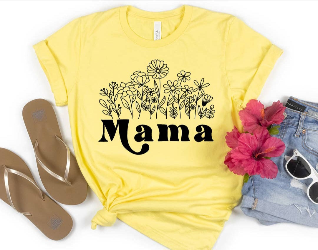 "Mama" Yellow Tee