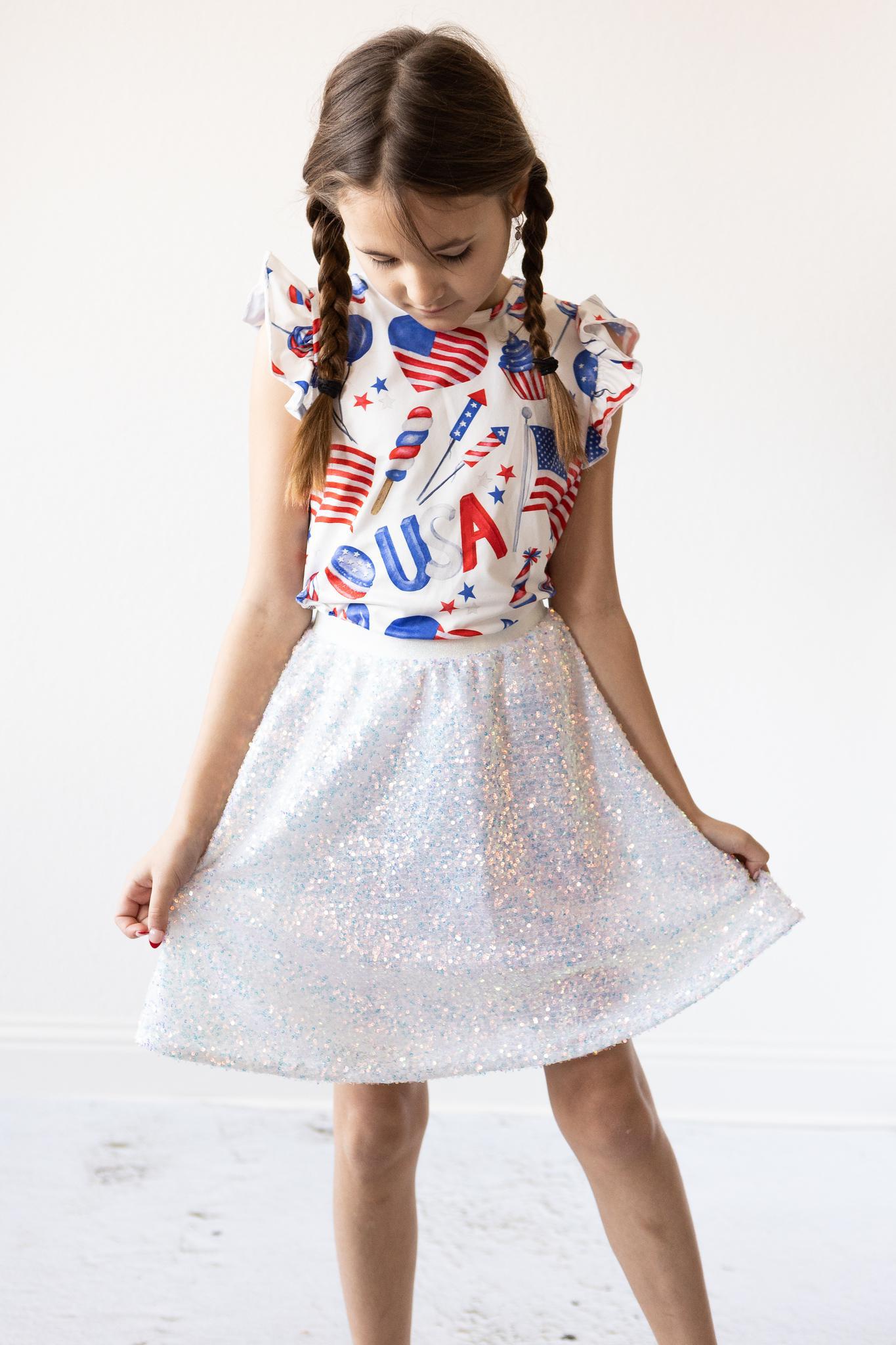 Sequin Twirl Skirt