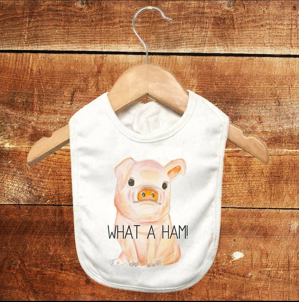 "What A Ham!" Bib