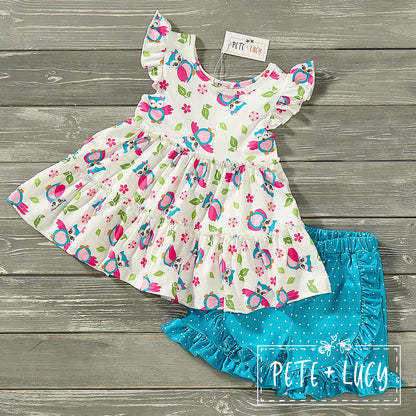 Happy Owl Short Set
